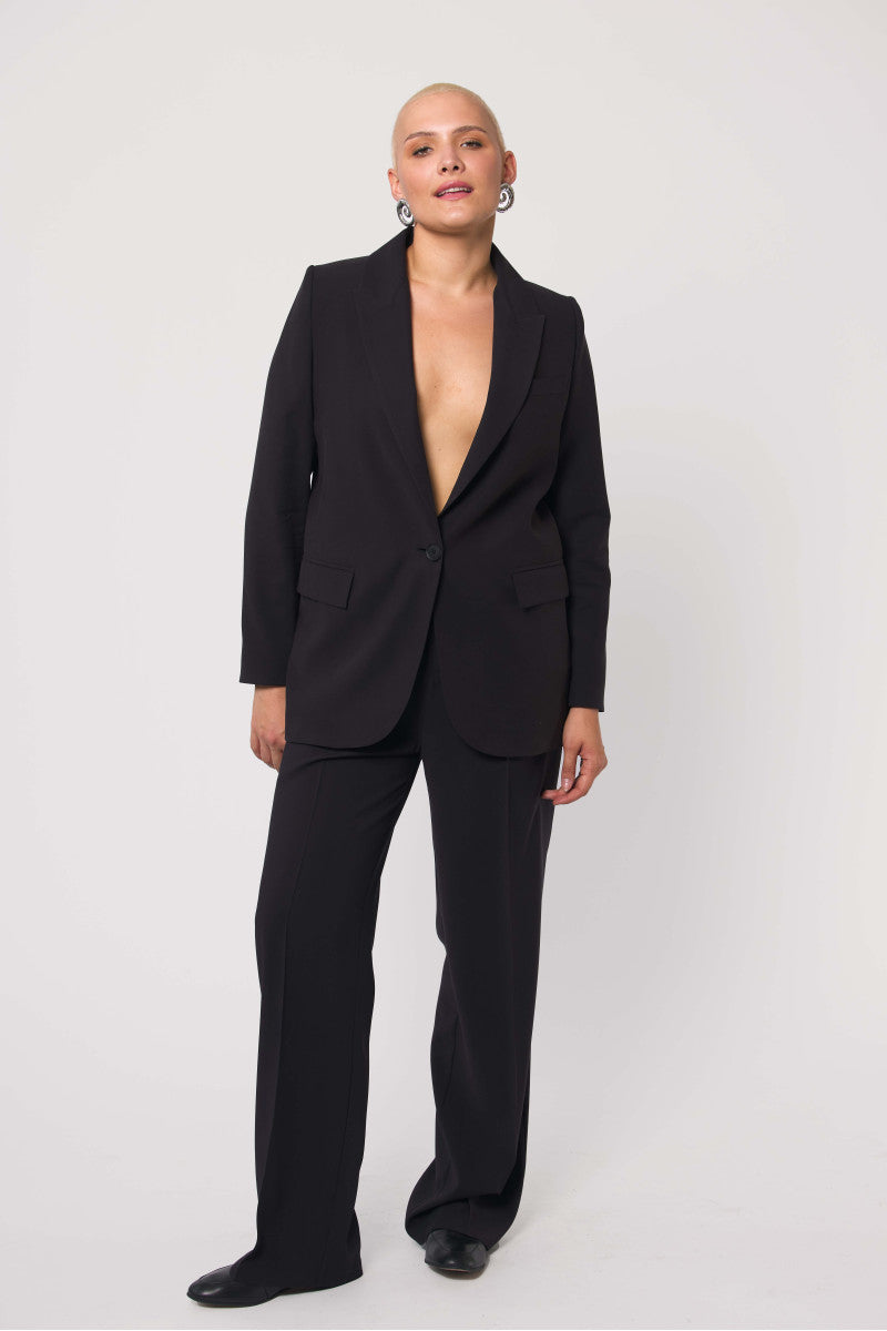 Marynarka typu oversize czarna