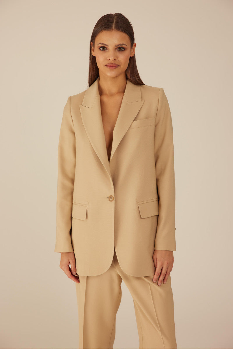 Beige oversize jacket