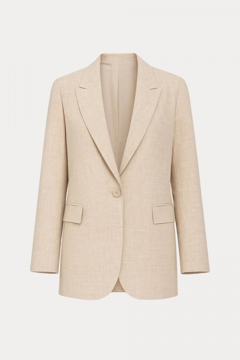 Natural beige ramie jacket