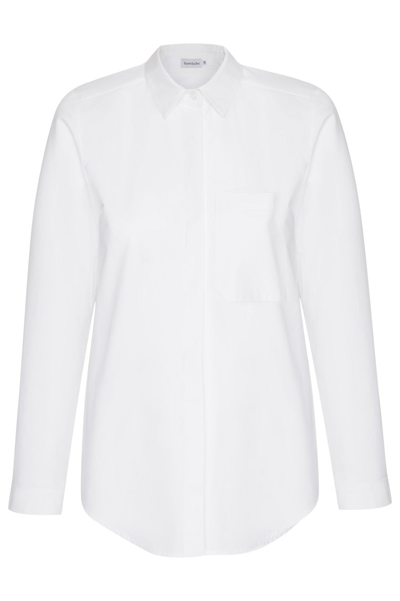 Simple white cotton shirt
