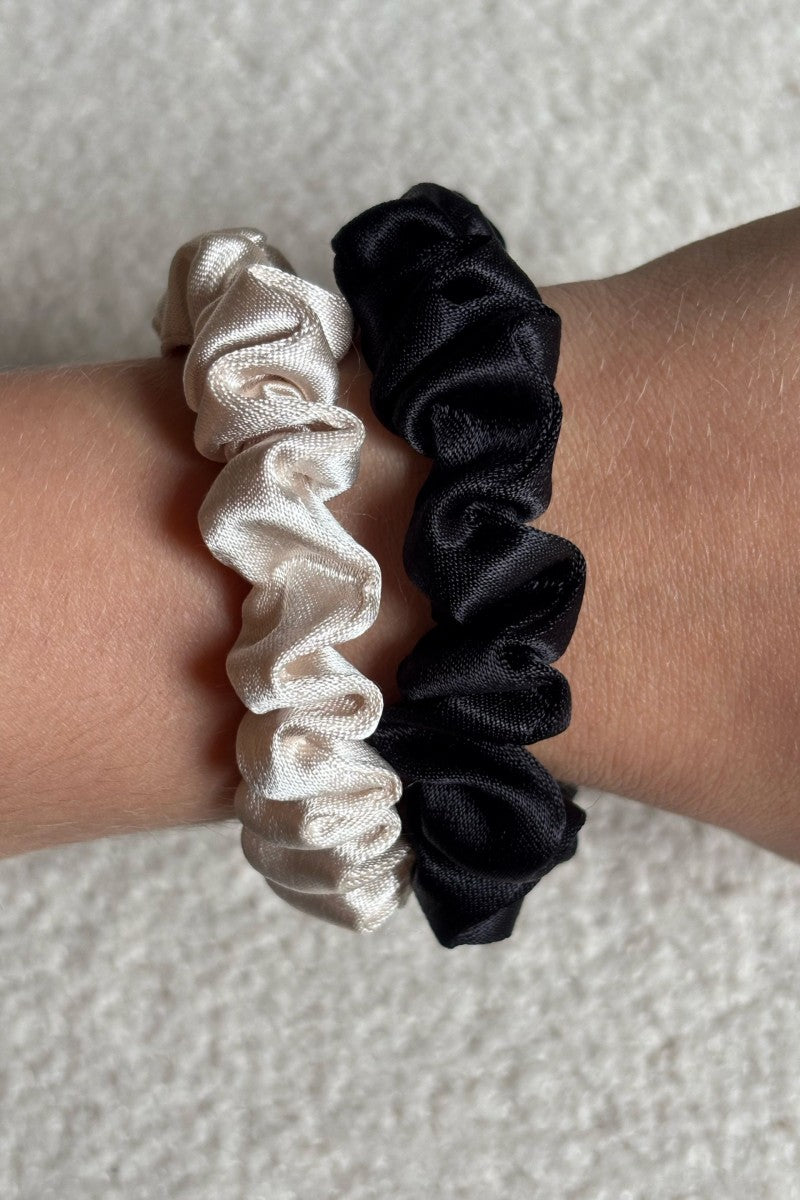 Satin hair band black