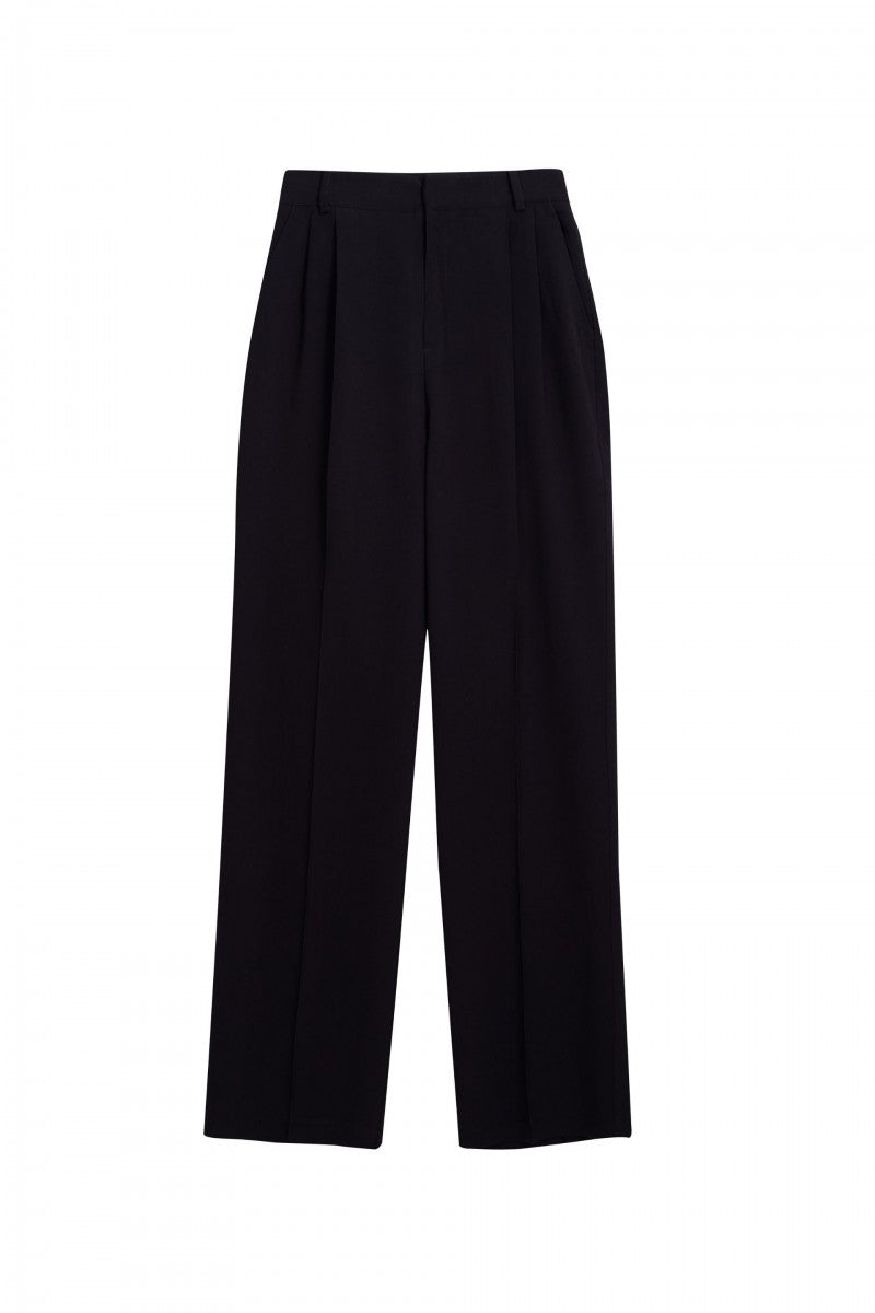 Wide leg trousers dusty black