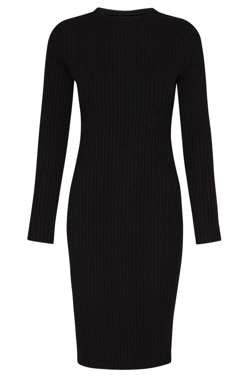 Sukienka w prążek czarna