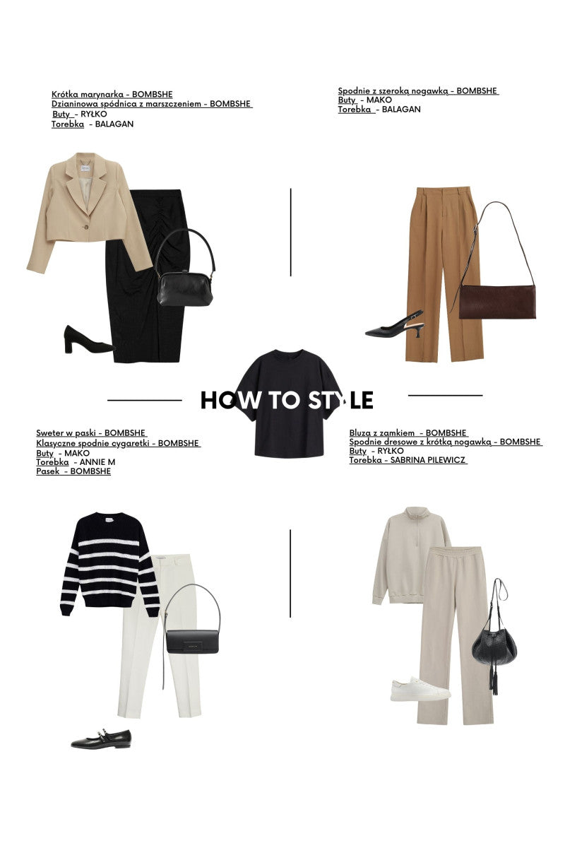 Basic boxy black T-shirt