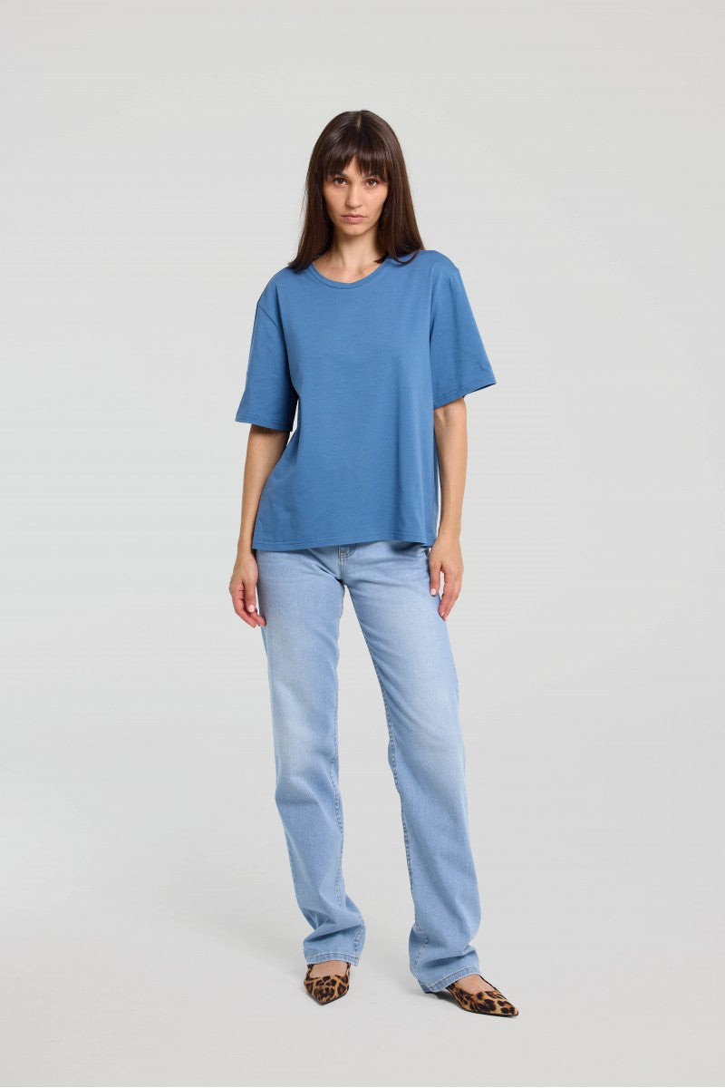 Basic boxy denim T-shirt