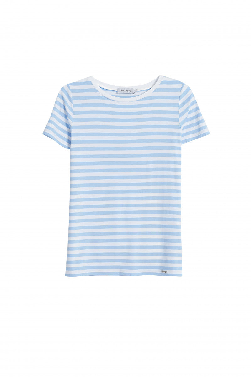 Basic blue striped T-shirt