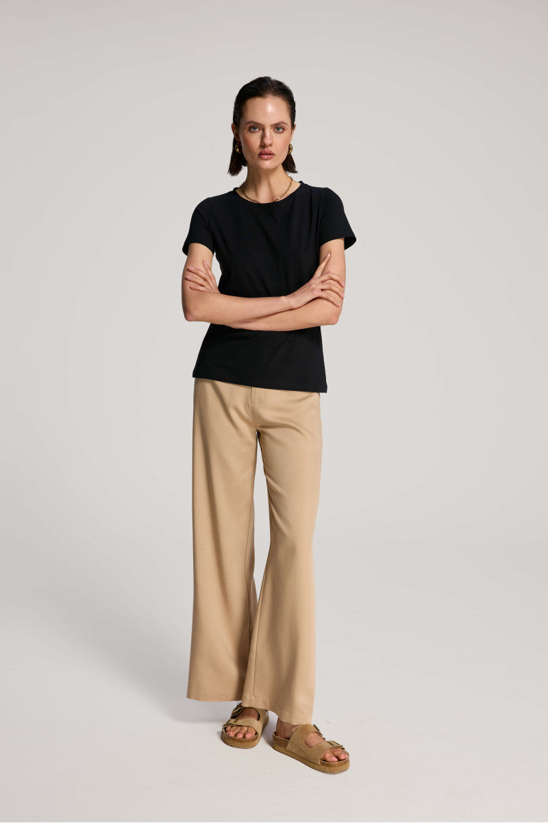 T-shirt z bawełny supima czarny