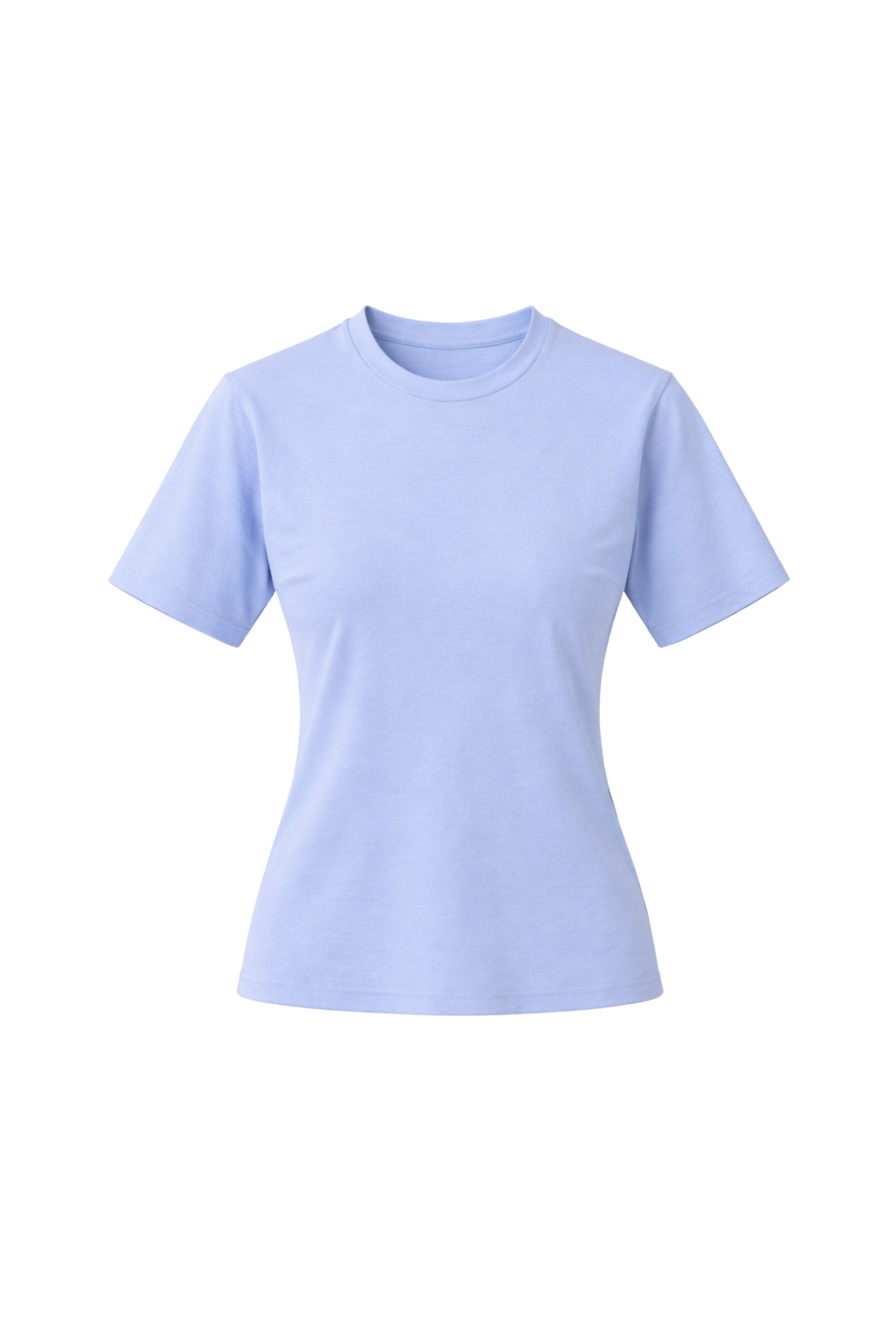 T-shirt z taliowaniem baby blue - packshot