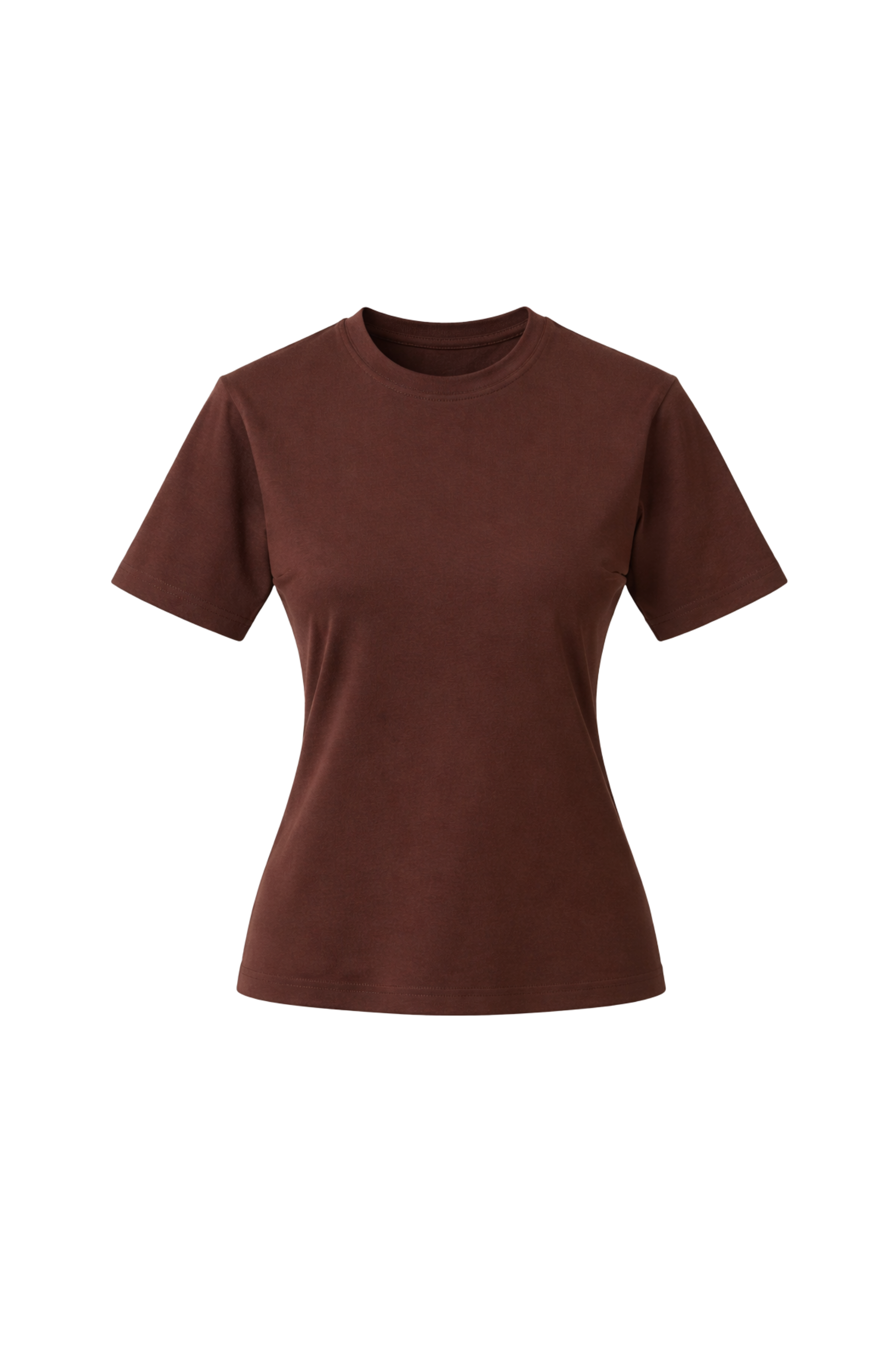 T-shirt z taliowaniem czekolada - packshot