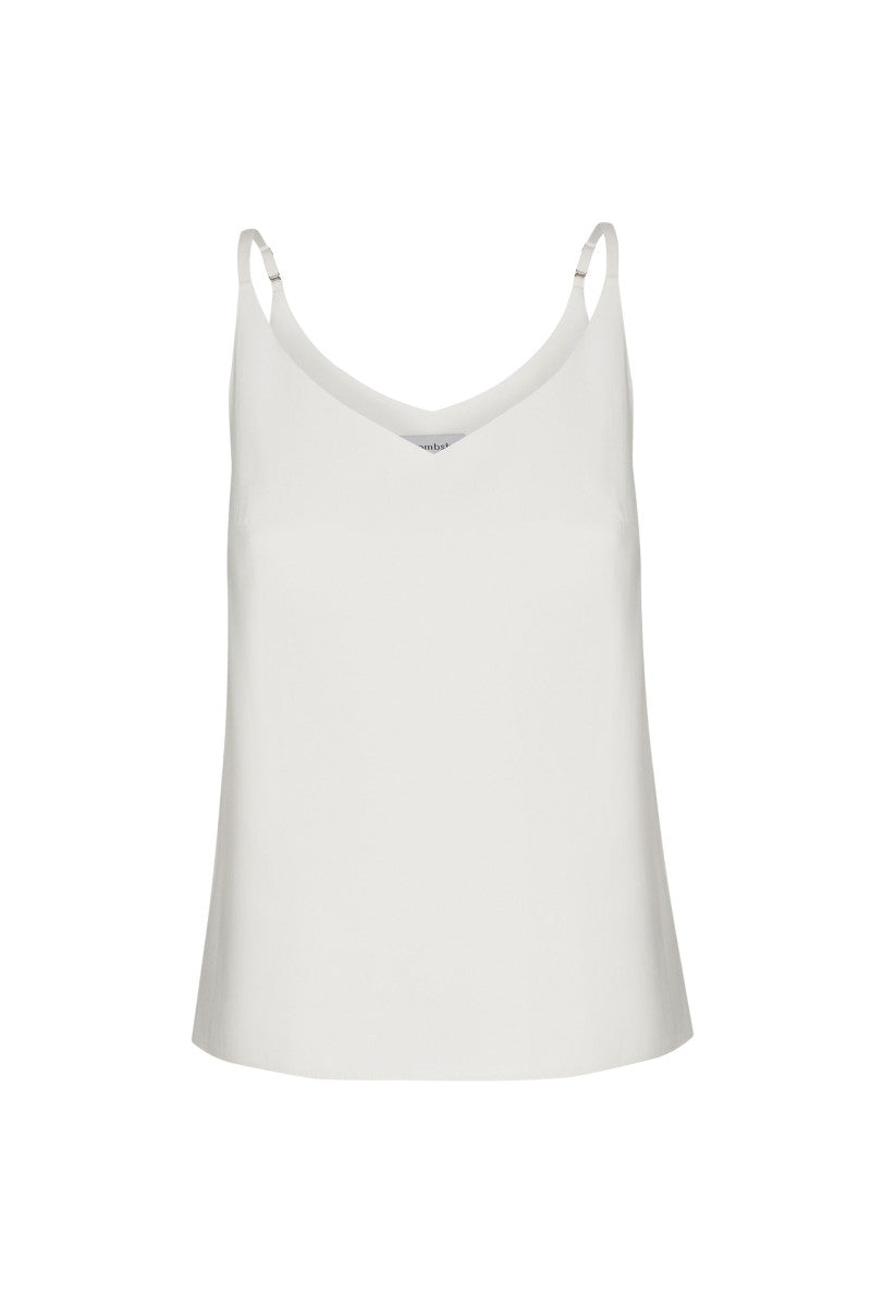 Cream viscose strappy top