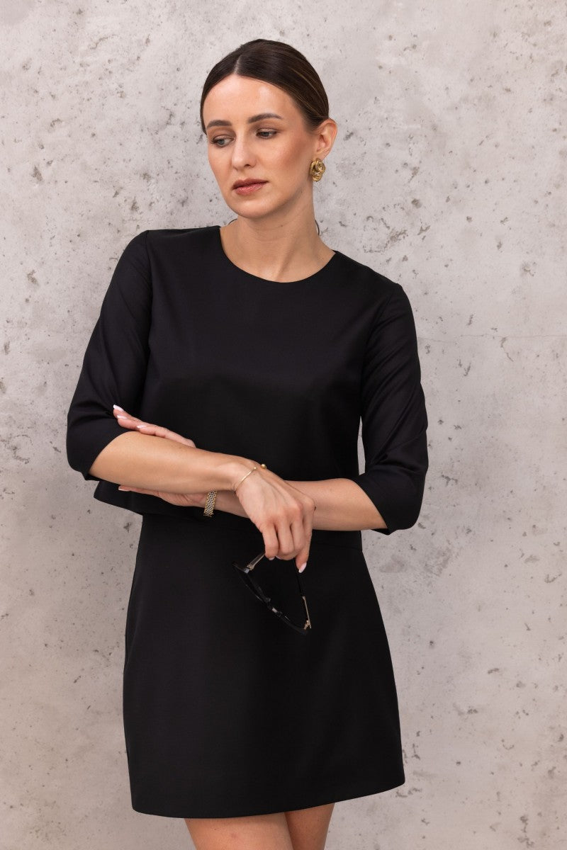 Wełniana bluzka pudełkowa czerwona